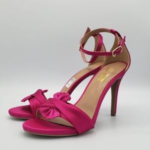 Brash Austen fuchsia pink bow ankle strap shoes